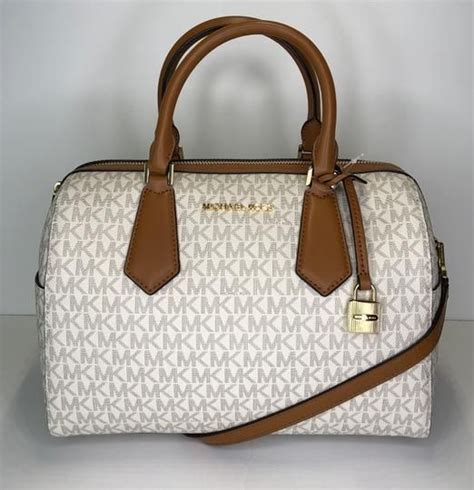 michael kors hayes duffle vanilla acorn|Michael kors duffle bags + FREE SHIPPING .